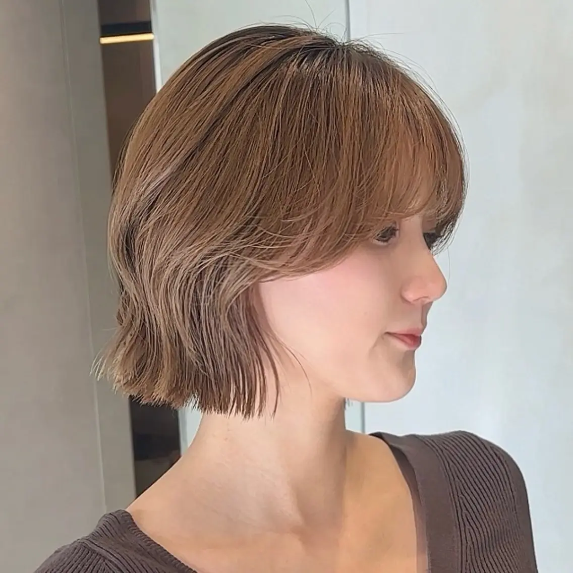 ショート カラー カット ヘアカラー トリートメント 原宿/韓国ボブ /くびれボブ/優希のヘアスタイル