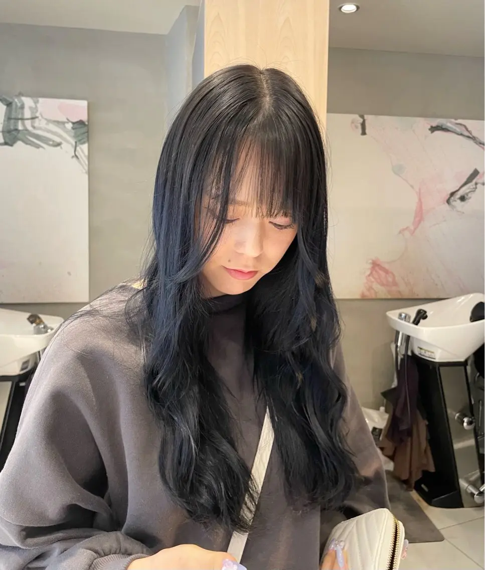 ロング カラー ヘアアレンジ 艶髪/レイヤーカット 🐣misakiのヘアスタイル