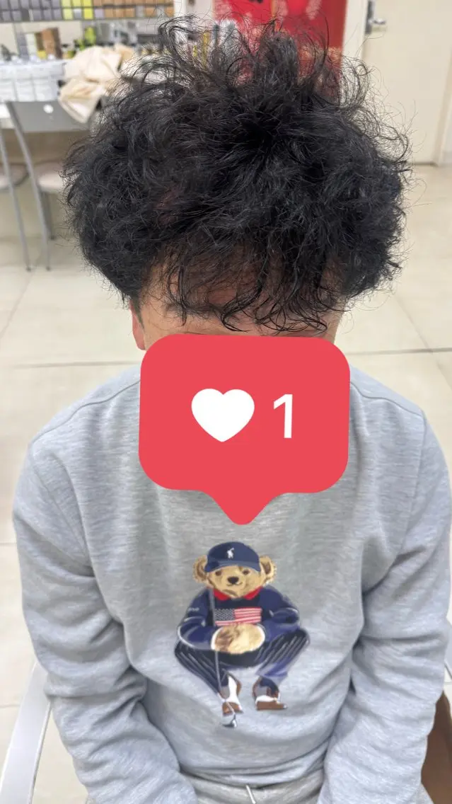 メンズ メンズパーマ タカハシ リナのヘアスタイル