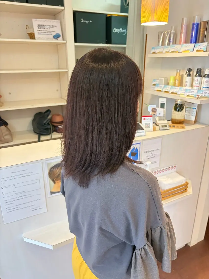 カラー 内村紫里/カット/ カラー/モデル募集中のヘアスタイル