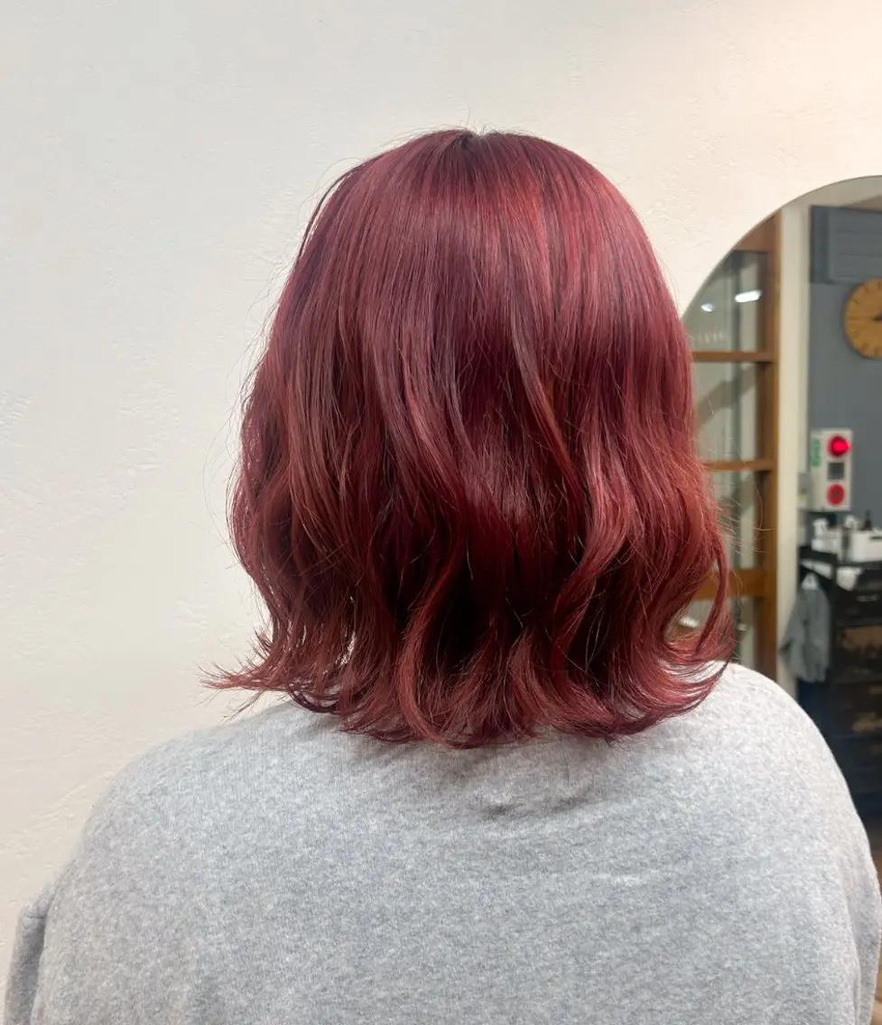 ショート カラー ピンクカラー ヘアカラー 大阪デザインカラー/ ショートカットのヘアスタイル