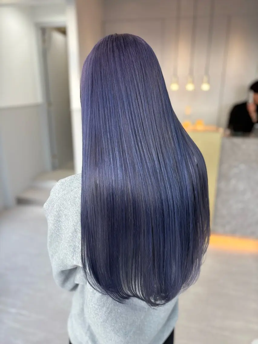 ロング カラー ヘアカラー トリートメント かな🎀 ぷるカラー/エクステのヘアスタイル