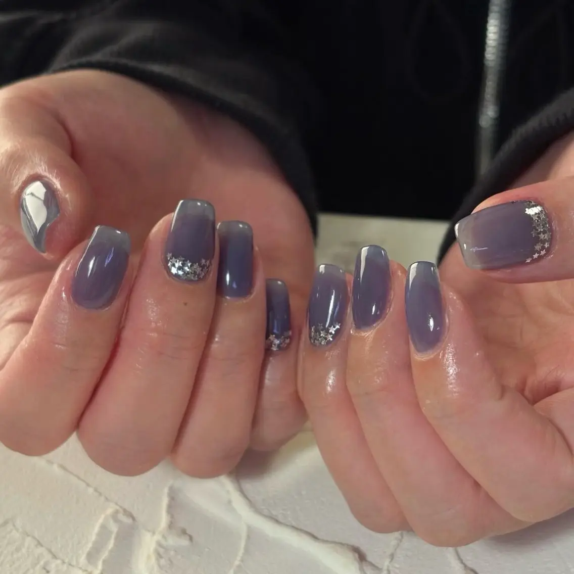 ネイル ホログラムネイル ハンドネイル Lofinails ちひろのネイルデザイン