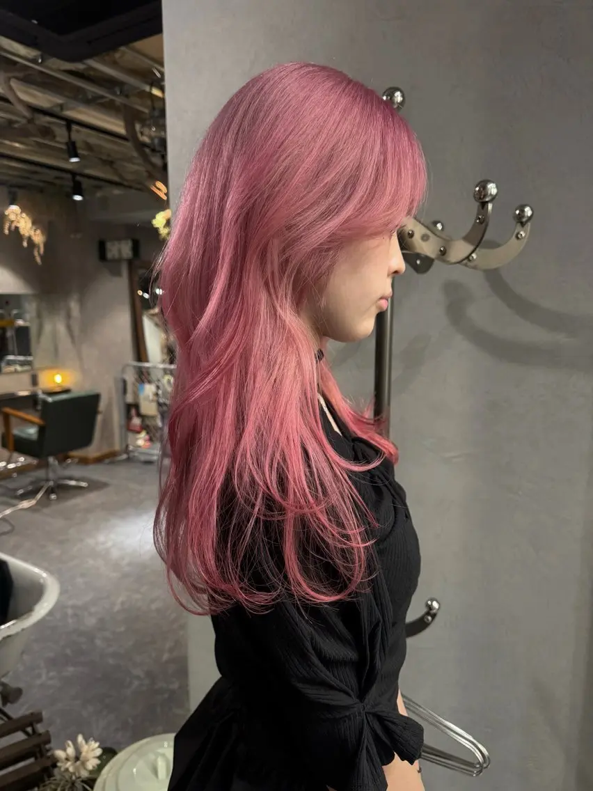 ミディアム カラー パーマ ヘアアレンジ メンズ カット ヘアカラー 心斎橋美容室 Junのヘアスタイル