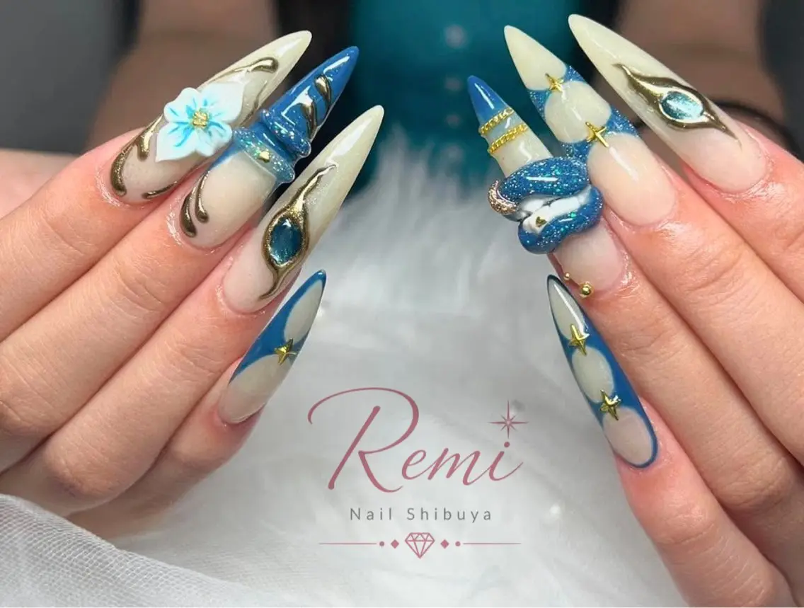 ネイル アートネイル 桜ネイル フレンチネイル ジェルネイル ガーリー ハンドネイル 🫧RIKO🫧 つけ放題のネイルデザイン