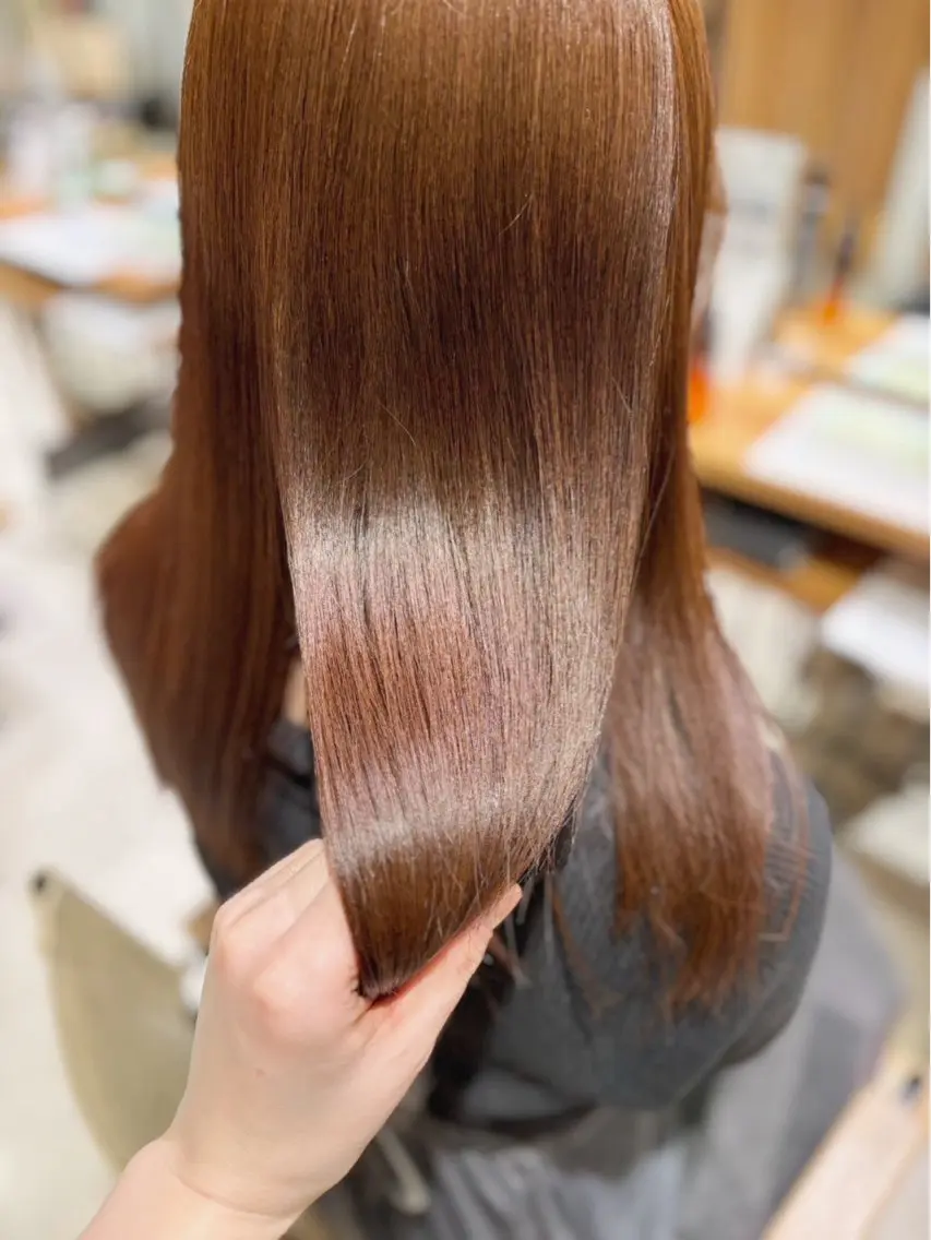ロング カラー ヘアカラー パライソ南公園店小嶋 さつきのヘアスタイル