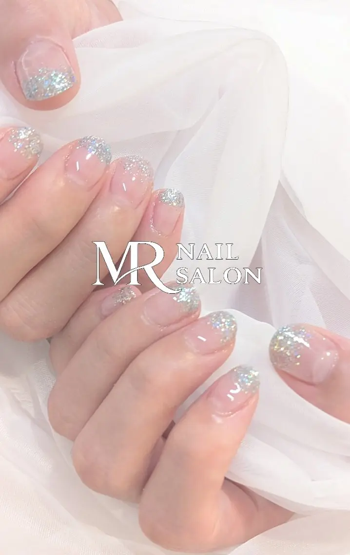 ネイル グラデーション ラメ(グリッター) ラメグラデーション MR じゅりのネイルデザイン