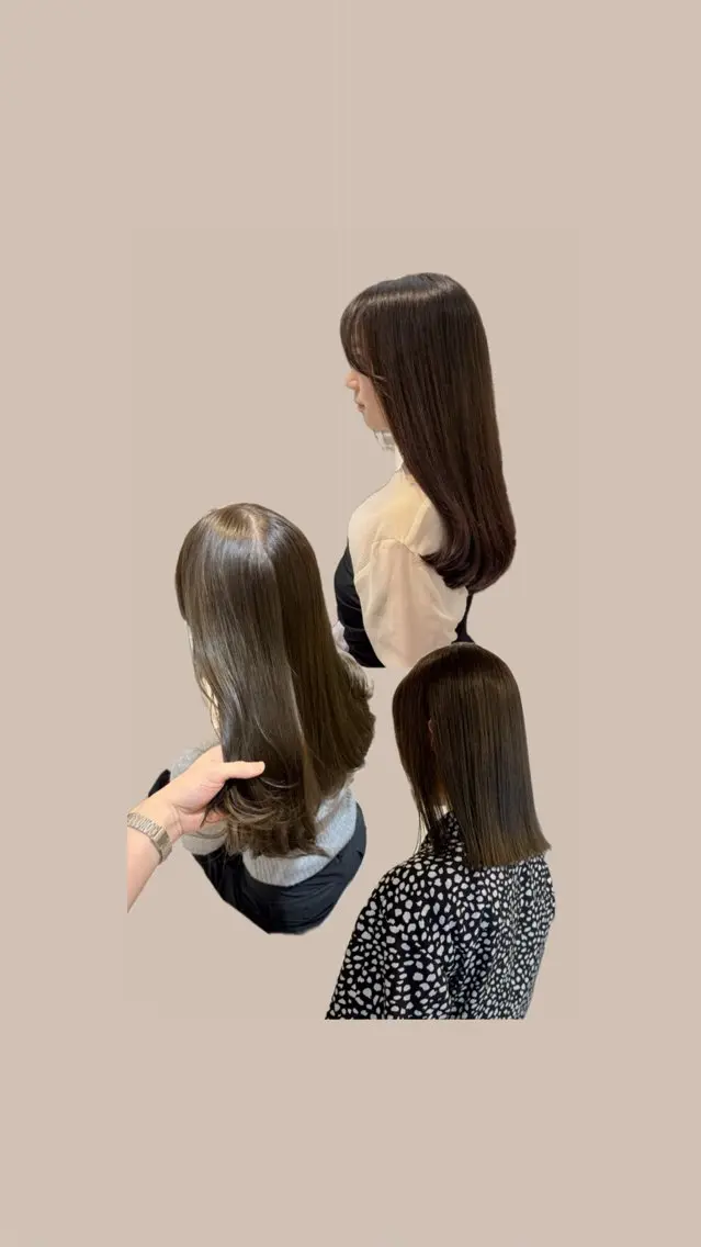 セミロング カラー グレージュ カット ヘアカラー トリートメント グレージュ|くすみ× 透明感|kazutoのヘアスタイル