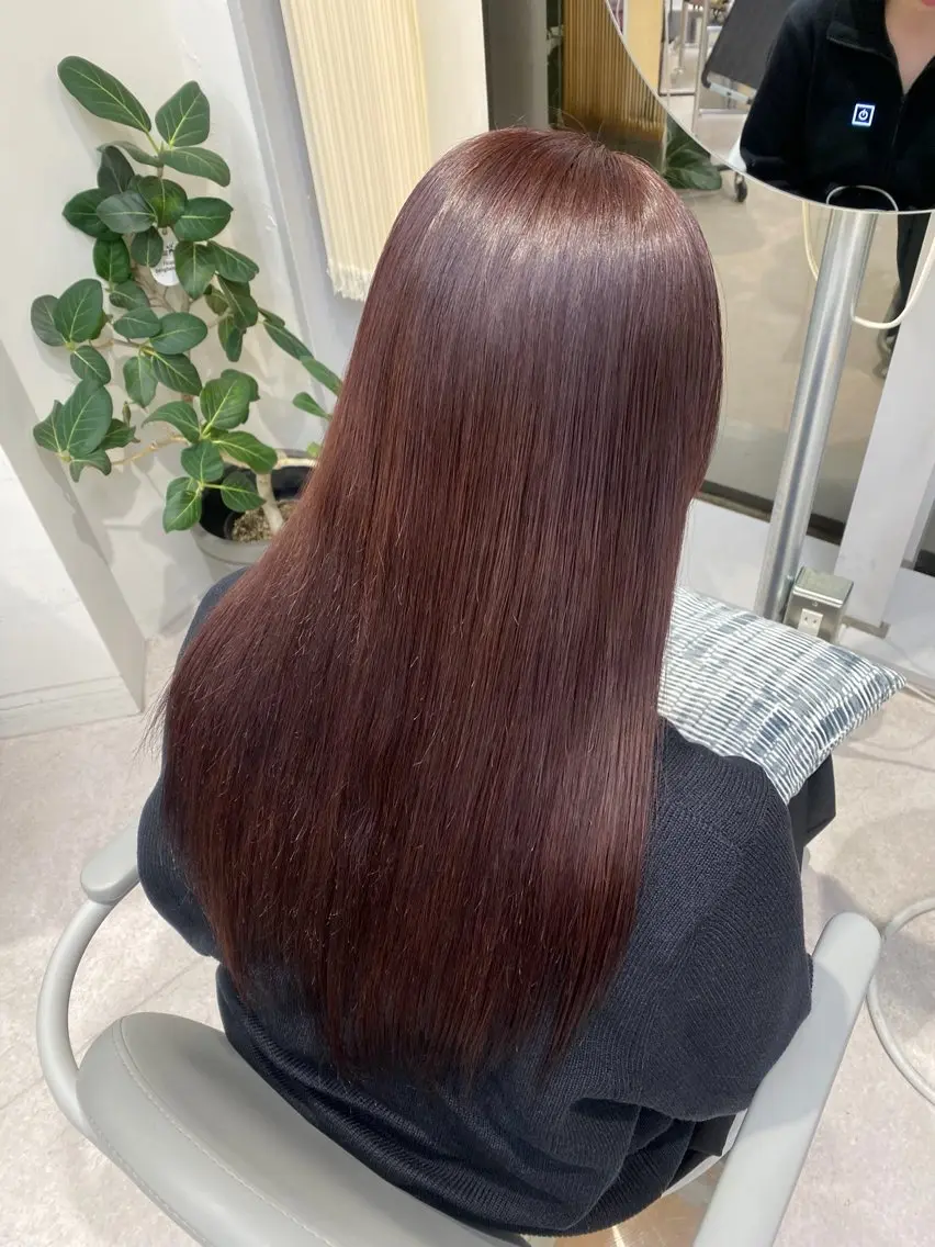 ロング カラー ヘアカラー トリートメント 🍓暖色カラー🍓 fuminaのヘアスタイル