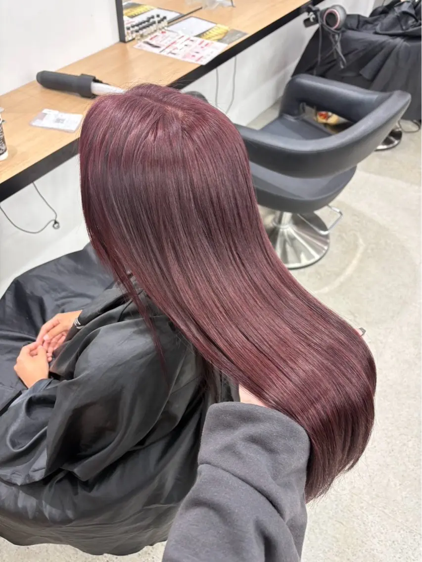 ロング ヘアカラー miku/ラベンダー 透明感カラー🪻❤︎のヘアスタイル