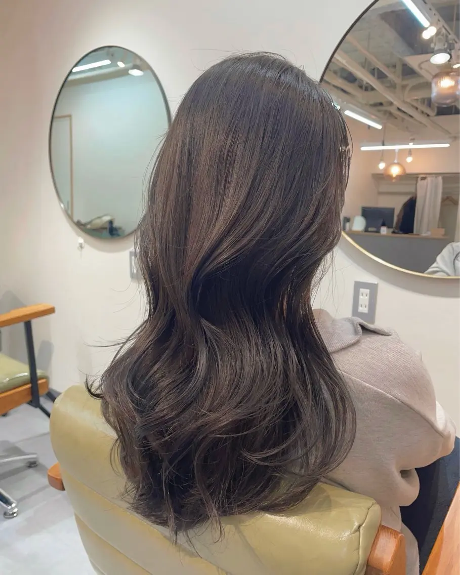 ロング カット 韓国レイヤー　船橋 徒歩5分/小川友美のヘアスタイル