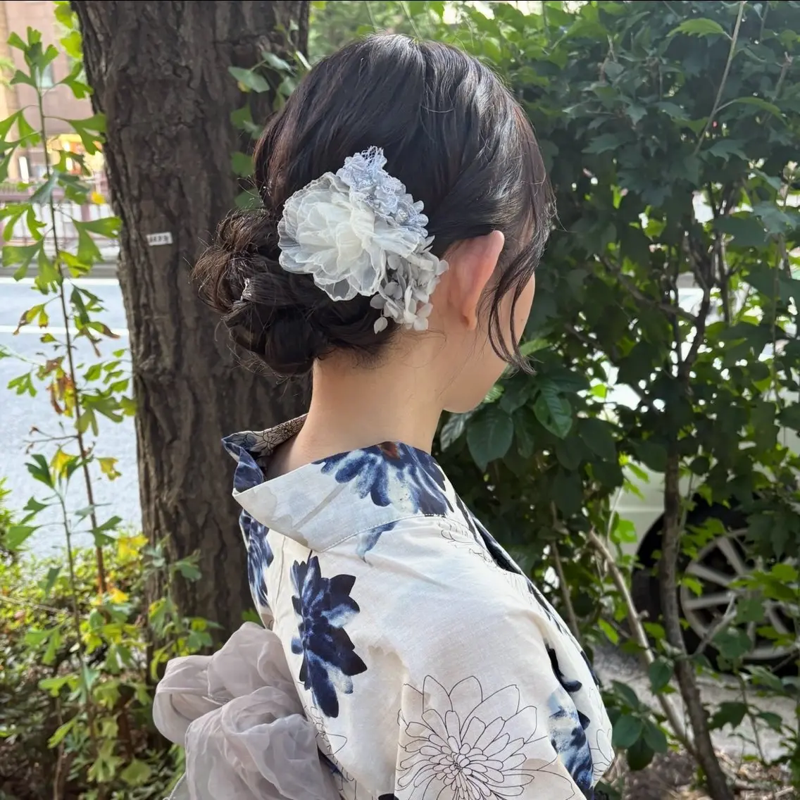 ⭐️浴衣着付け+ヘアセット⭐️金箔or銀箔⭐️早朝料金無料 ⚠︎前日までにご希望画像を必ずお送りくださいの写真