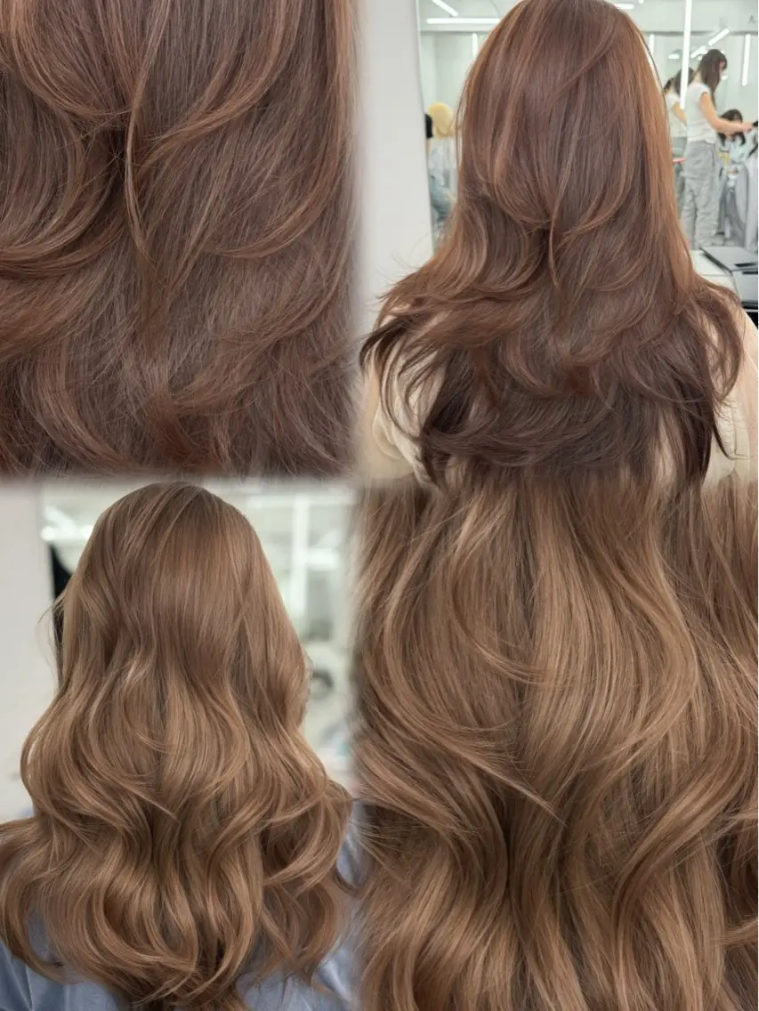ロング カラー カット ヘアカラー トリートメント 顔まわりの神様✨ 透明感カラー藤嶋秀幸のヘアスタイル