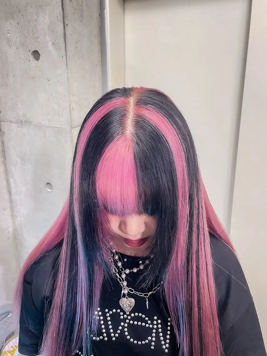 ロング ヘアカラー ハイトーン/ブリーチ /ウルフ⛓️MAKIのヘアスタイル