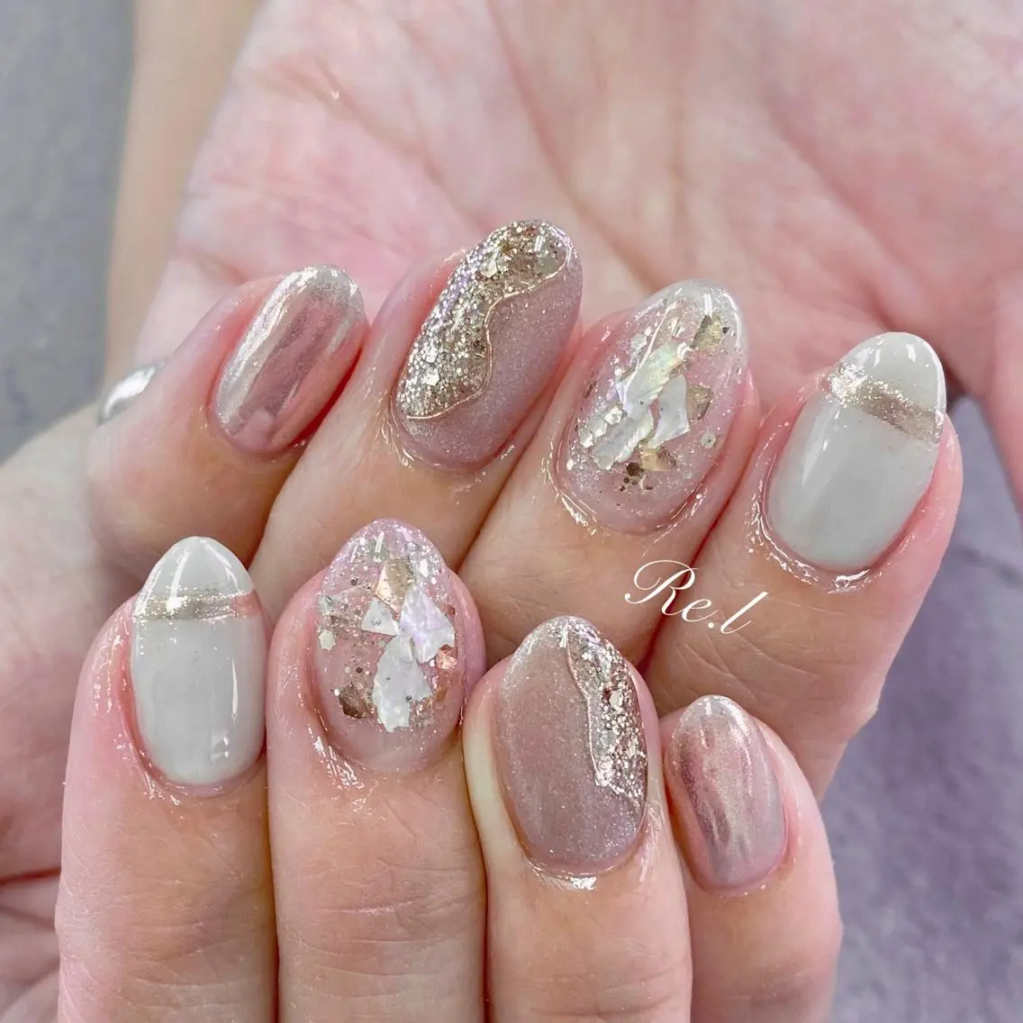 ネイル ニュアンスネイル モチの良さ◉ フィルインネイル♡のネイルデザイン