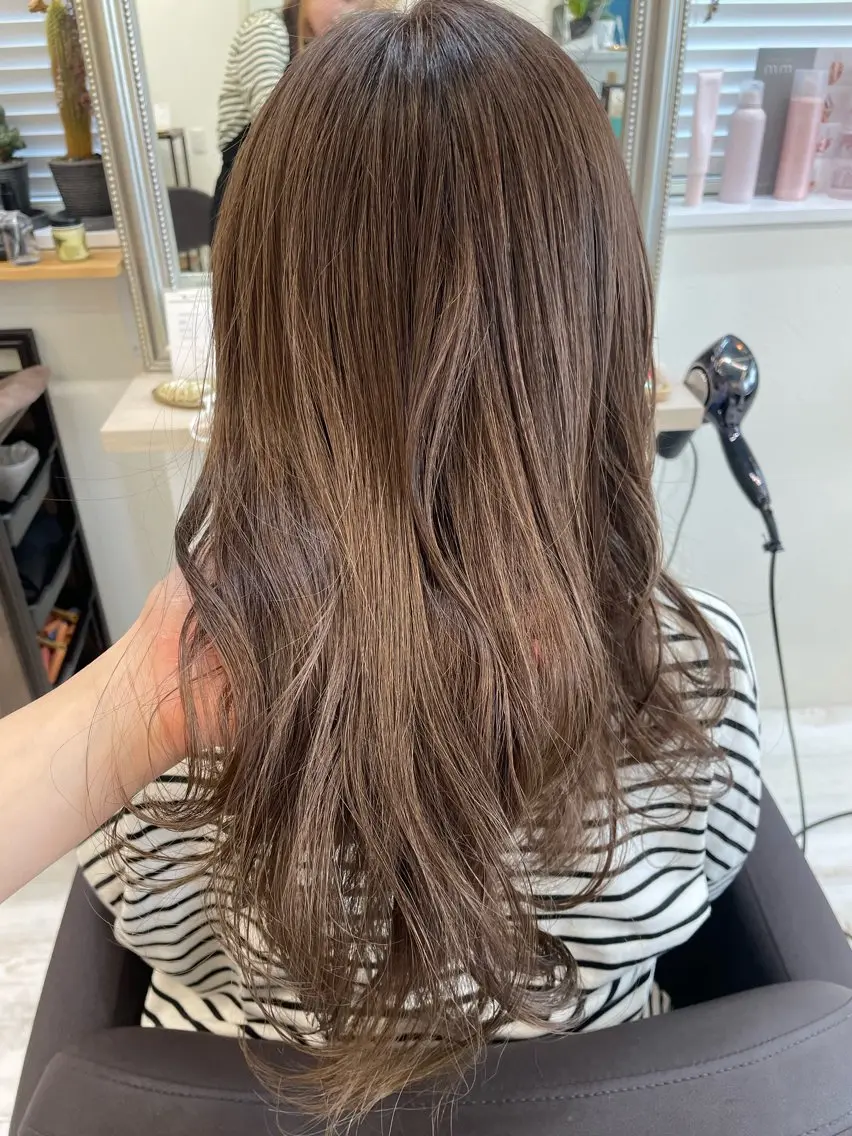 ロング カラー カット ヘアカラー トリートメント 💫髪質改善矯正 MIHO💫のヘアスタイル