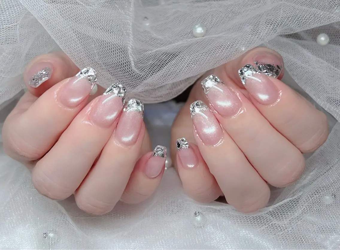 ネイル 🎀PG🩵 ネイルサロンのネイルデザイン