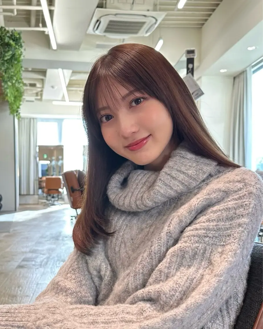 セミロング カラー パーマ ヘアアレンジ ⭐️銀座/ショート/ 艶カラー/りょうがのヘアスタイル