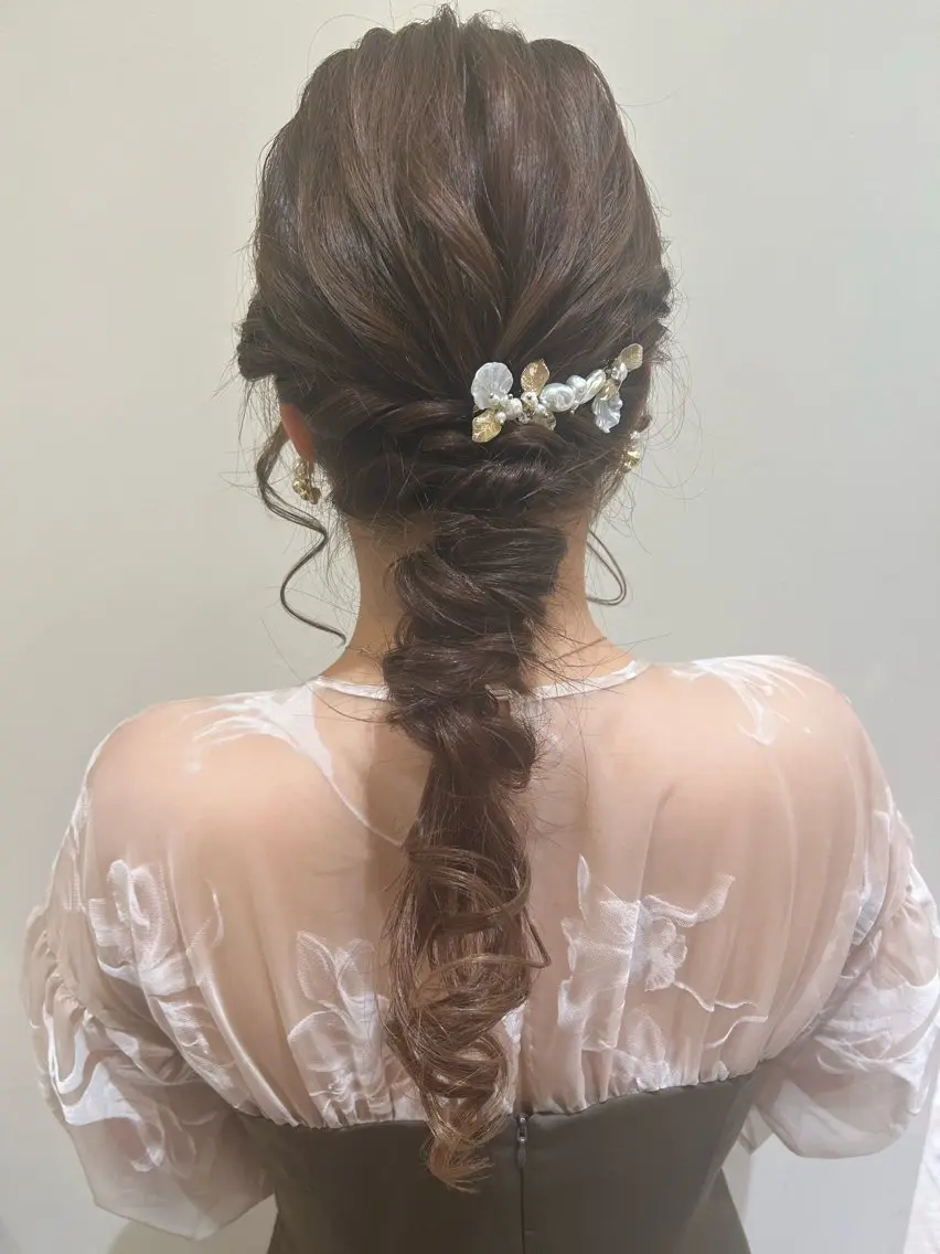 ヘアアレンジ Yamamoto 半個室美容室zinaのヘアスタイル
