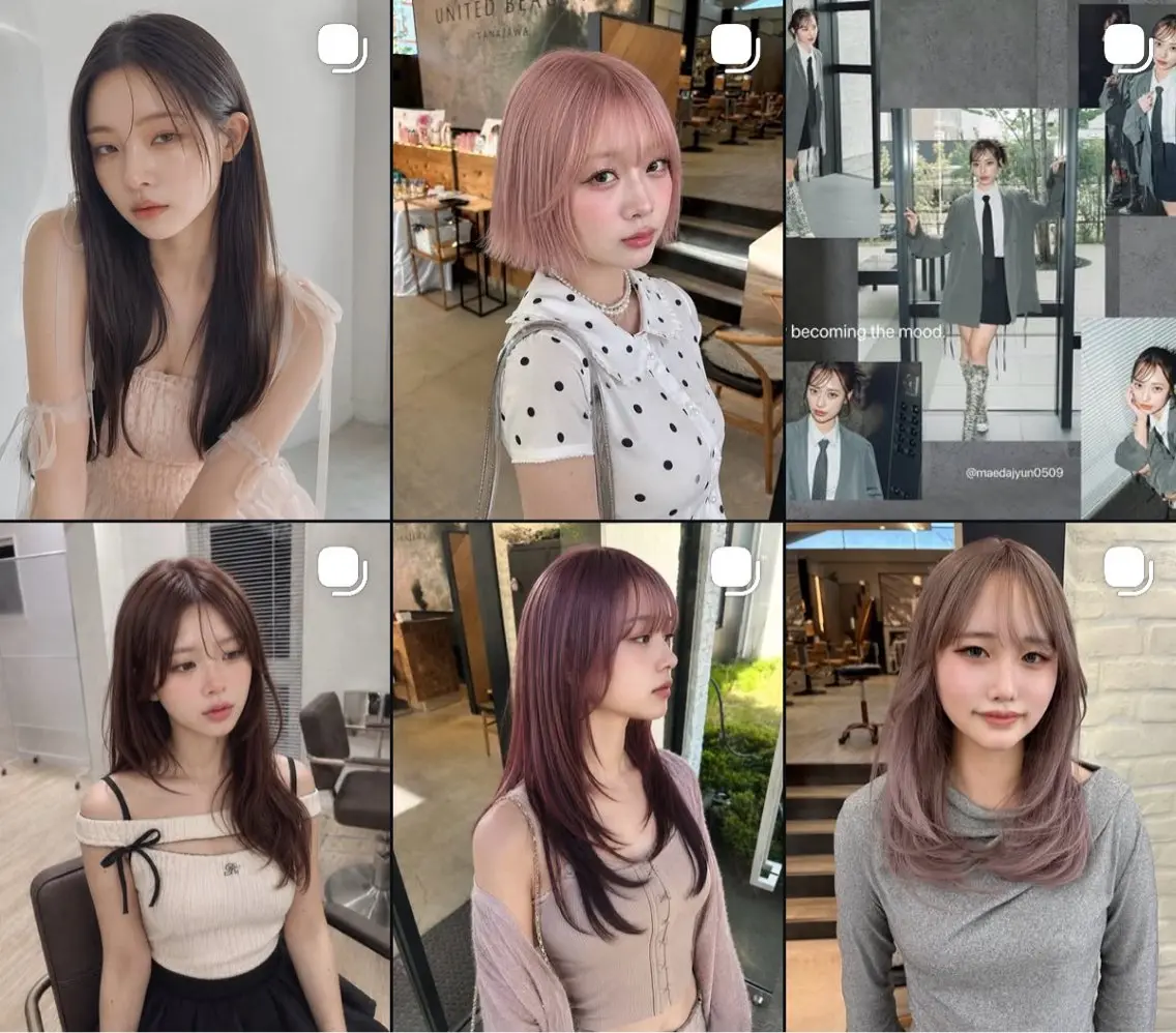 ミディアム カラー 透明感カラー 顔まわりレイヤー 髪質改善 韓国風ヘア レイヤーカット カット ヘアカラー 🏆ABEMAモテ髪 優勝🏆/junのヘアスタイル