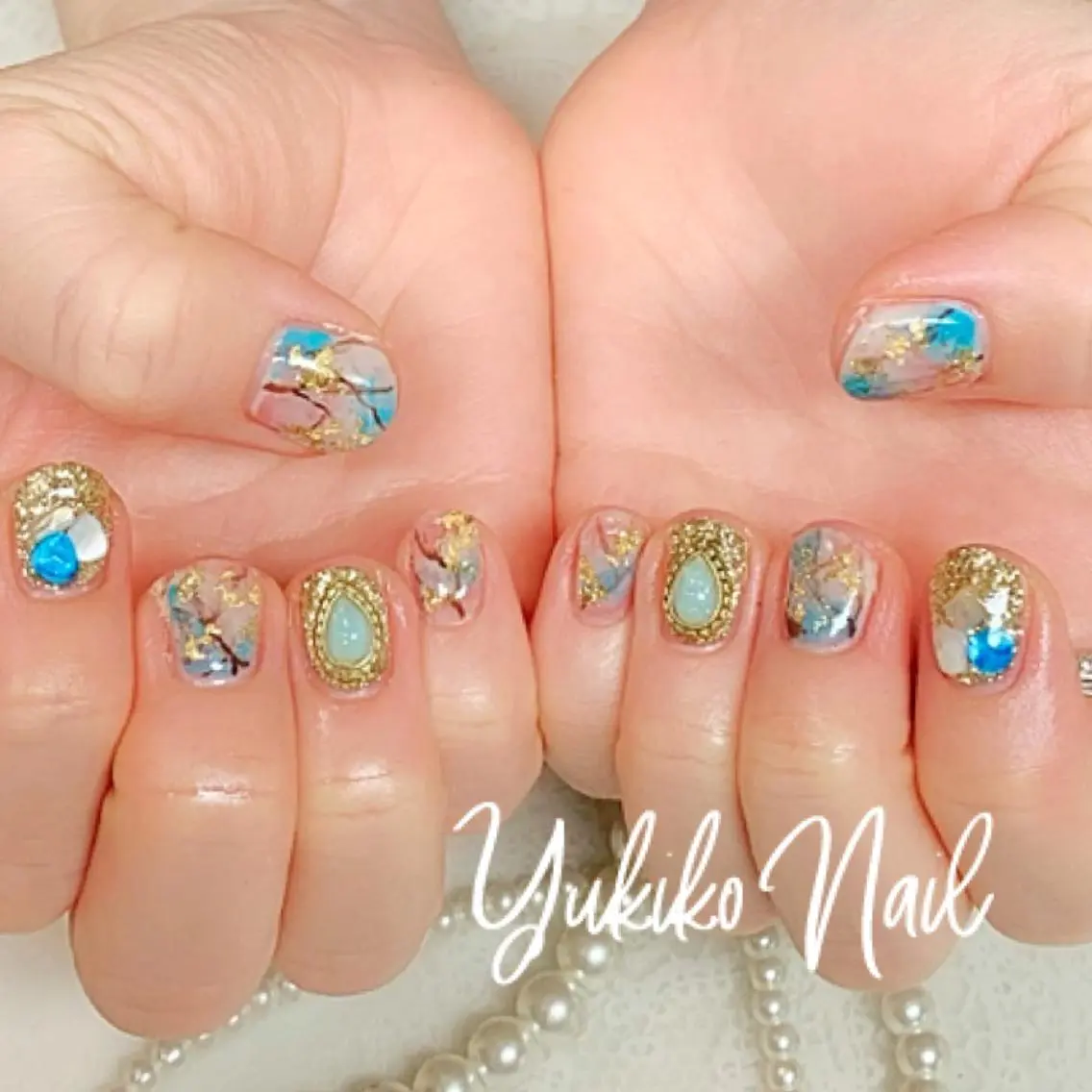 ネイル 持ち込み ニュアンスネイル ハンドネイル ユキコ ネイルのネイルデザイン