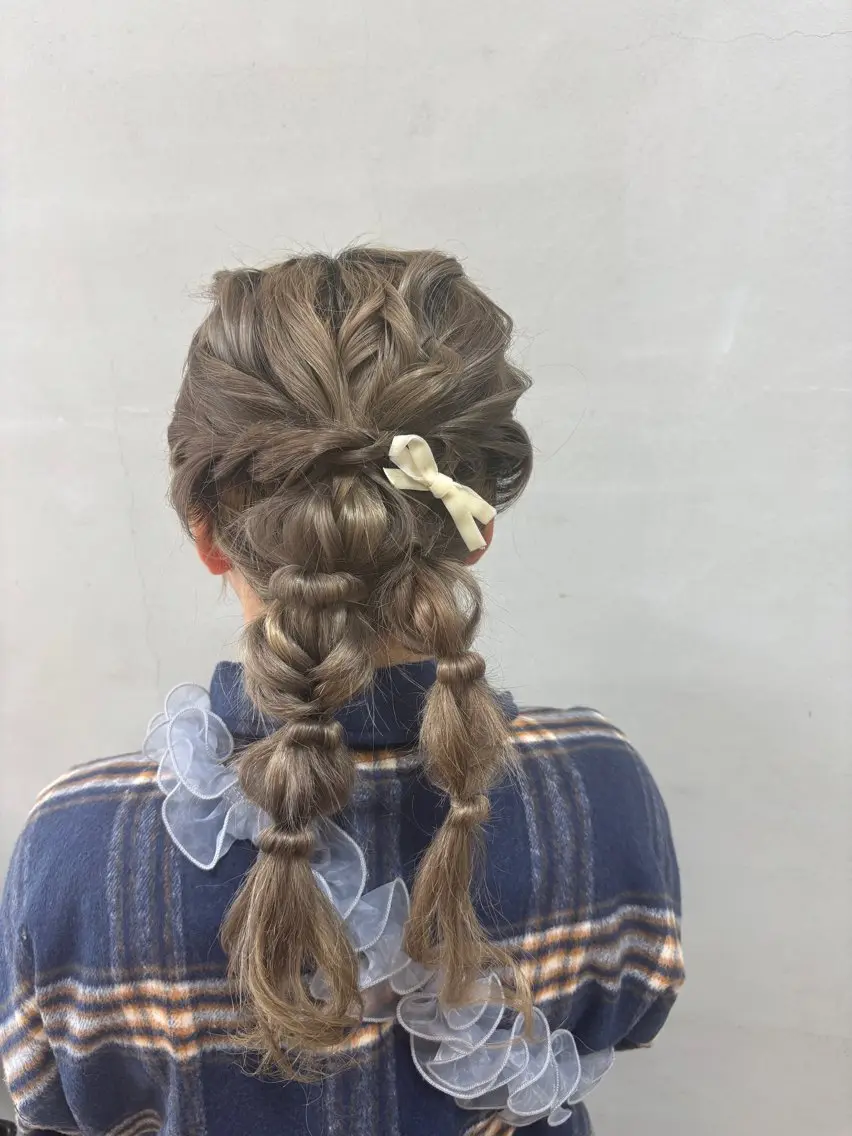 ヘアアレンジ ヘアセット 加納 望玖のヘアスタイル