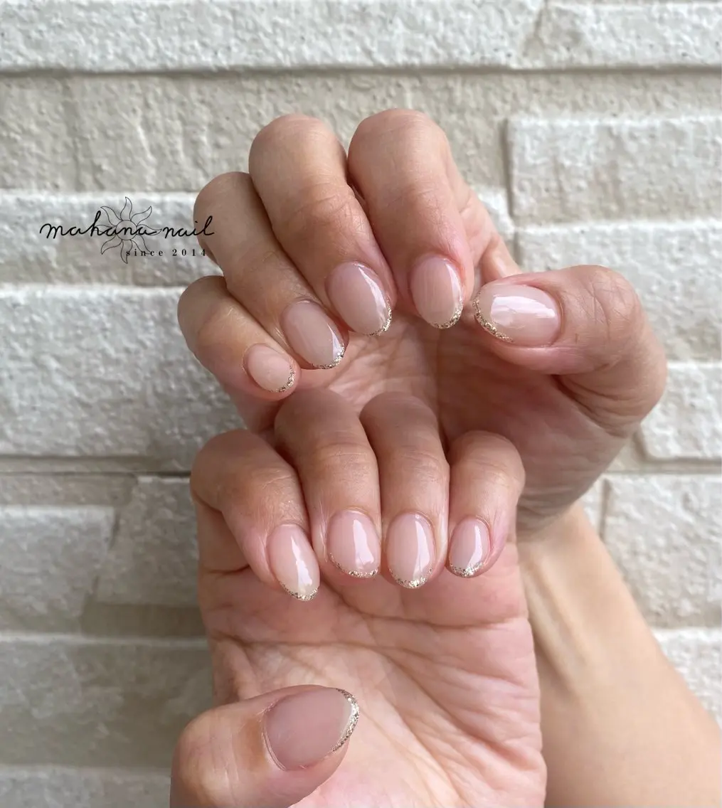 ネイル ラメ(グリッター) mahana nailのネイルデザイン
