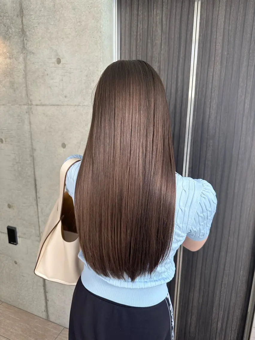 ロング ヘアカラー トリートメント ✨髪質改善特化✨副 店長椎葉信乃介のヘアスタイル