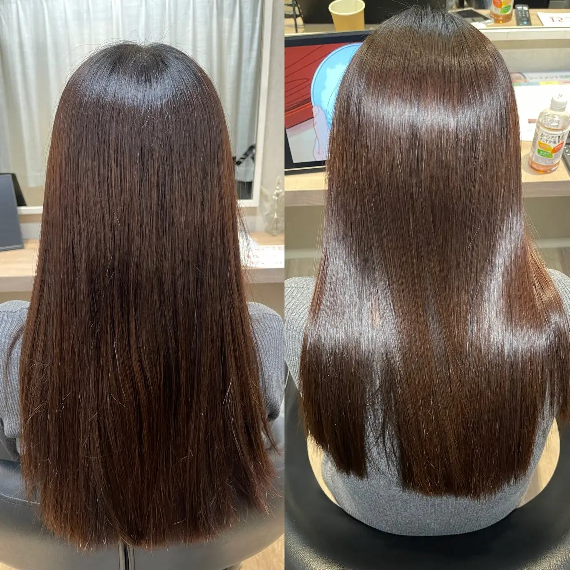 ロング カット 縮毛矯正 トリートメント ANDIAMO SAKAE🍁楓のヘアスタイル