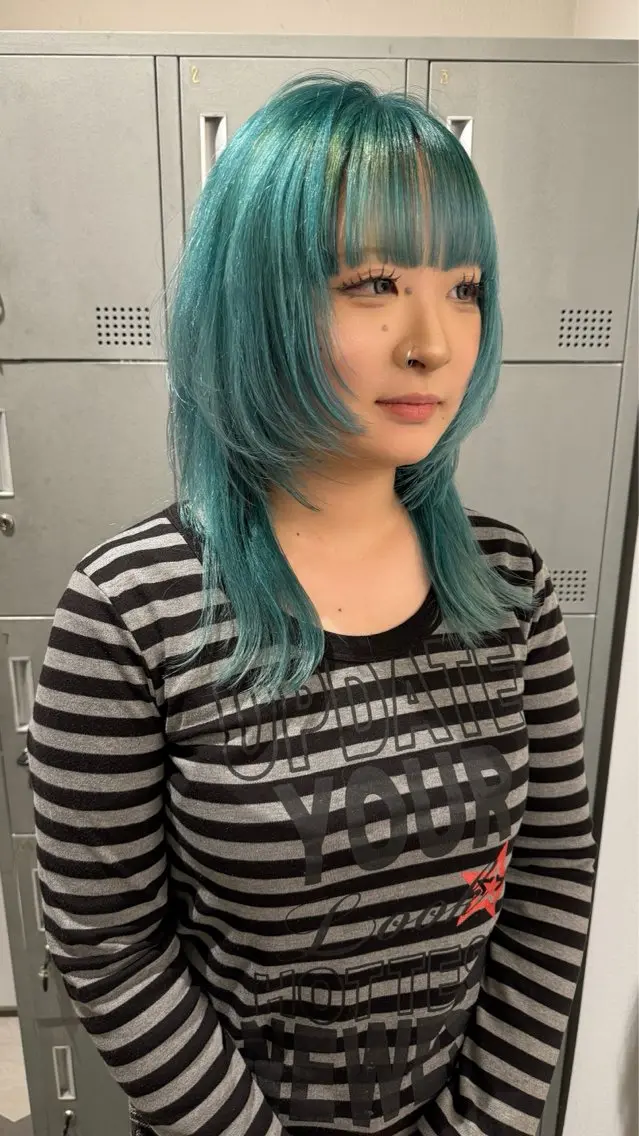 セミロング ヘアカラー 【天満1艶髪】潤艶/ 髪質改善🌹釣本竜哉のヘアスタイル