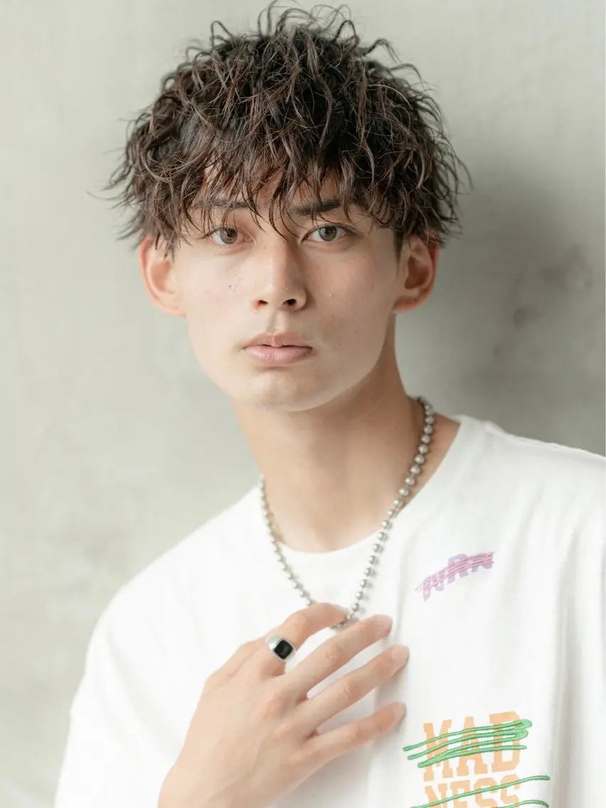 🎓メンズ学生限定 カット＋ツイストスパイラルパーマ(シャンプーブロー付き)の写真