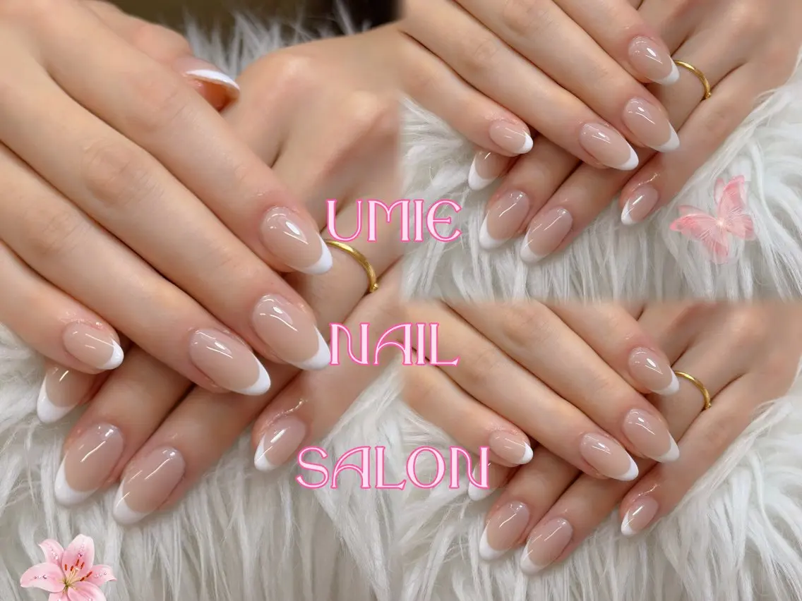 ネイル フットネイル フレンチネイル グラデーション キラキラネイル 韓国ネイル ハンドネイル UMIE NAIL SALONのネイルデザイン