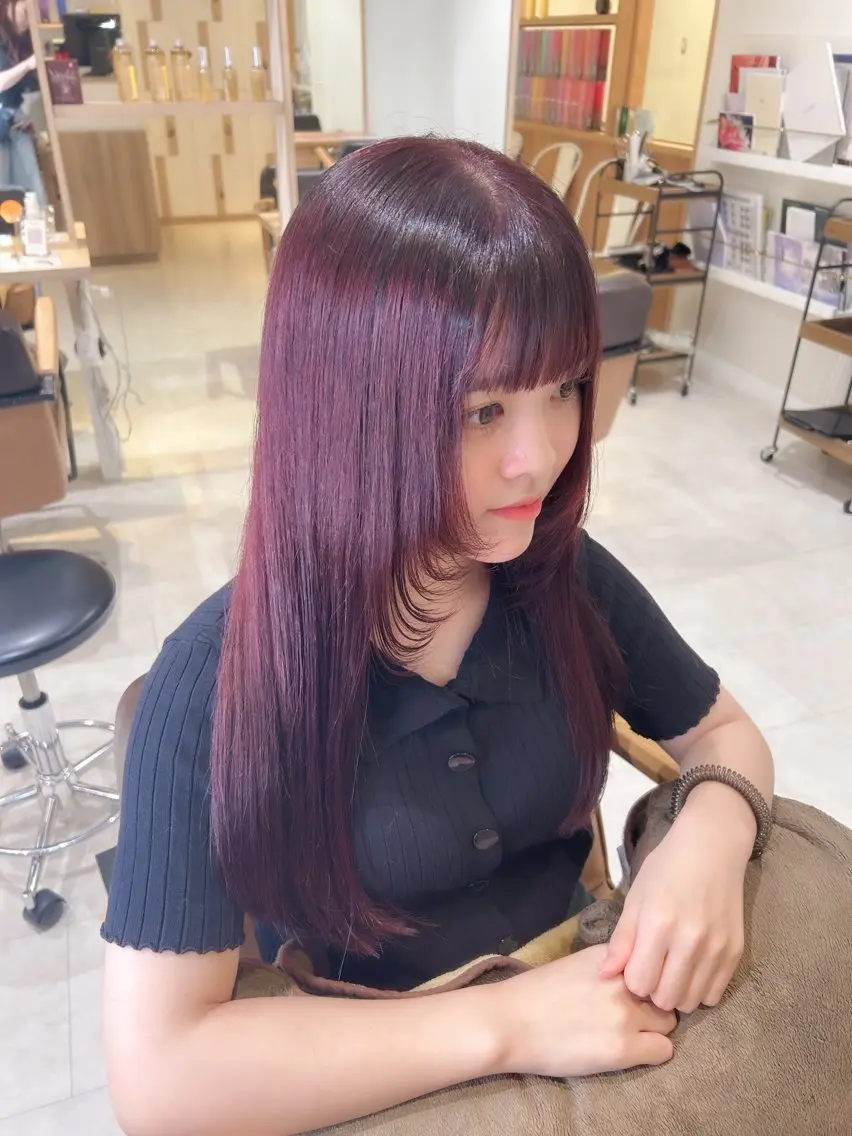 ロング 透明感カラー☁️岩永 侑奈のヘアスタイル