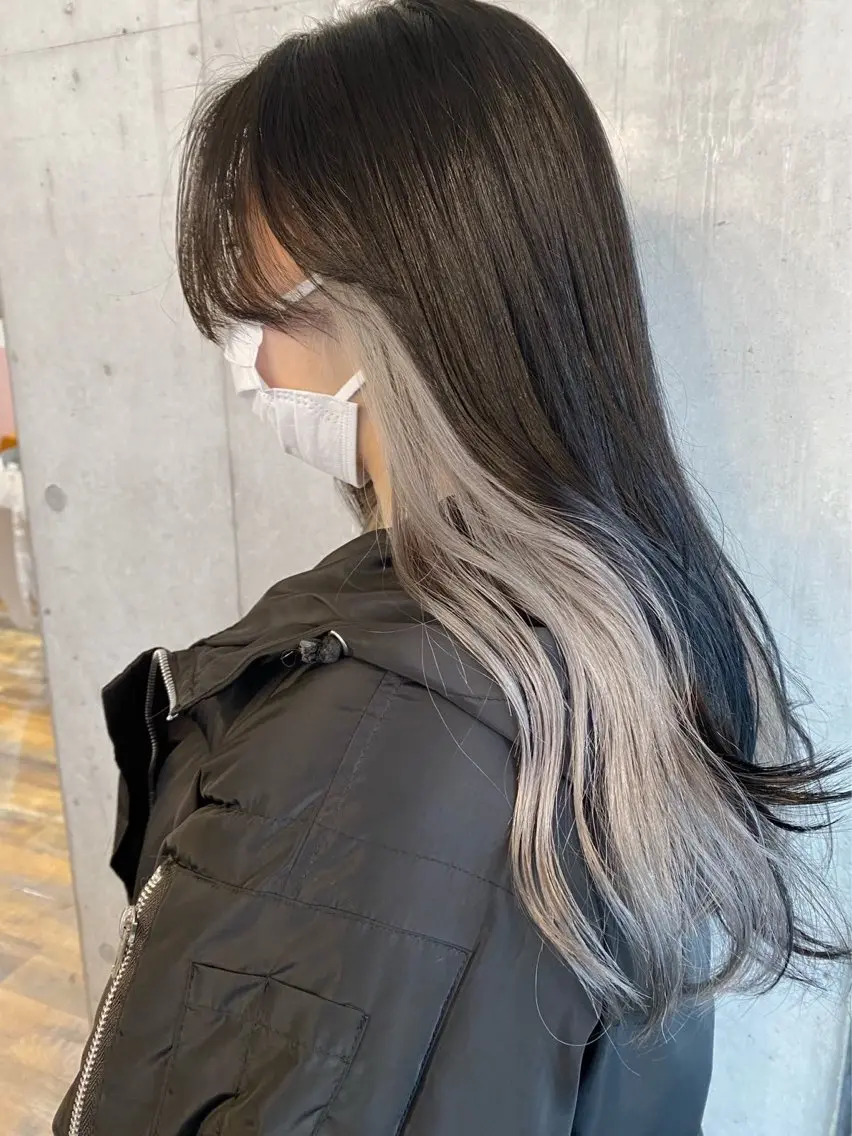 【❤️🔥アクセントが欲しい方に❤️🔥】インナーカラー(部分ブリーチ+全体カラー)+1stepトリートメントの写真