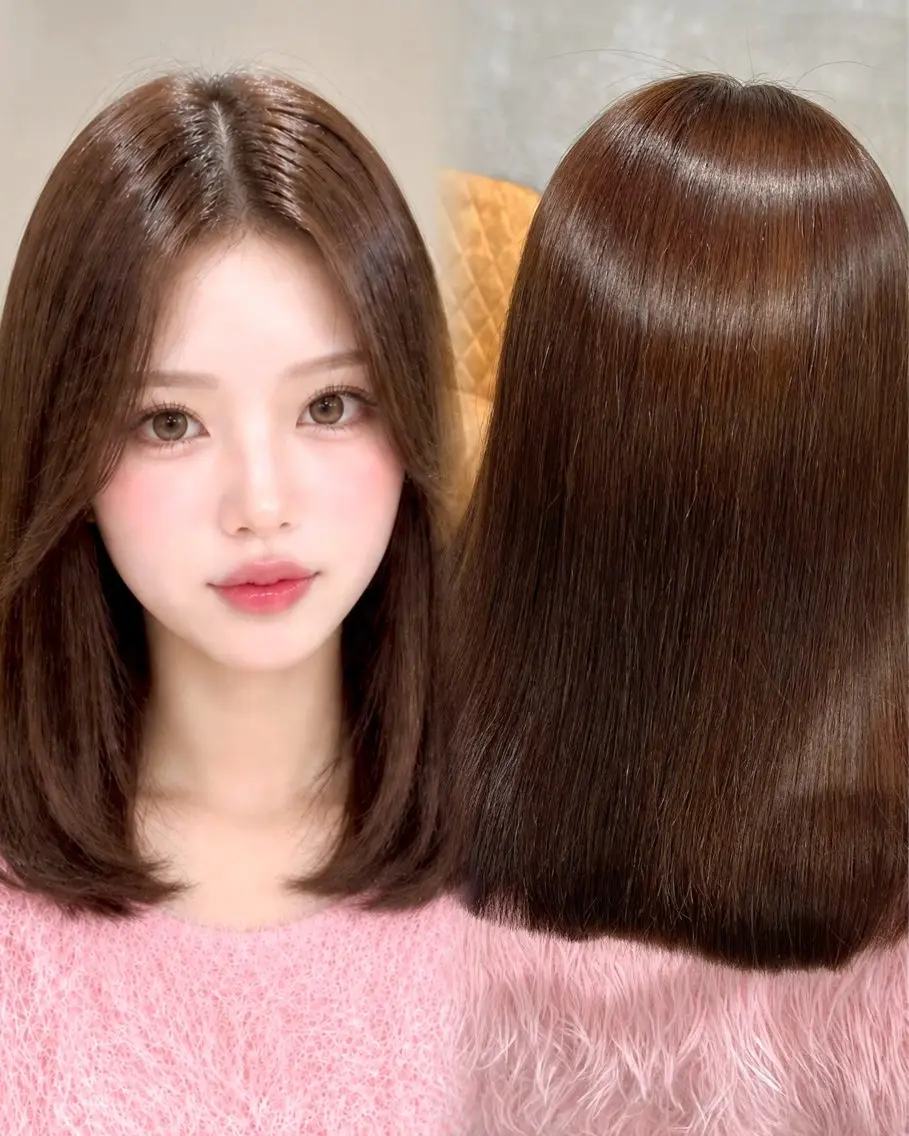 ミディアム カラー ブラウンカラー ヘアカラー 透明感カラー💎 アレンジ🩰Rimiのヘアスタイル