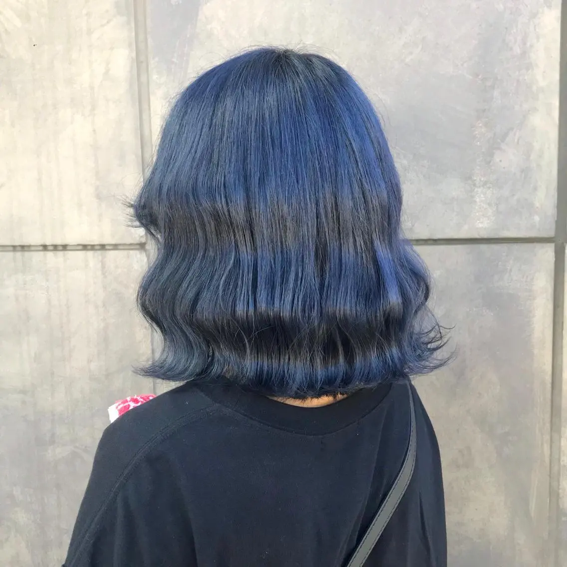 ミディアム カラー ブリーチ ブルーカラー ネイビーカラー タンバルモリ ヨシンモリ K-POP好き美容師 🇰🇷Kai.Yのヘアスタイル