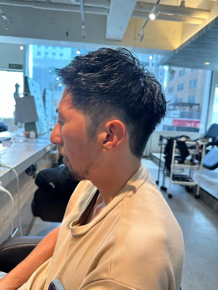 ショート ショートヘア カット 札幌メンズ/盛れ艶髪 ハイトーン/網野制流のヘアスタイル
