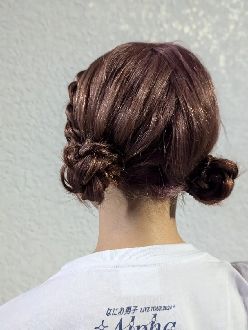 ヘアアレンジ 髪質改善＆白髪ぼかし カラー♡店長みやけ♡のヘアスタイル