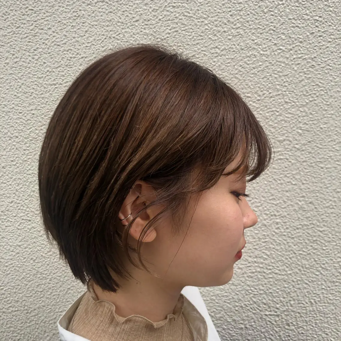 ショート カラー やまさきえりこ ニュアンスパーマのヘアスタイル