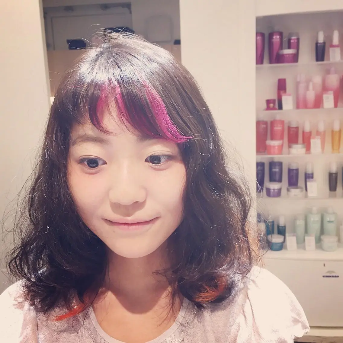 ミディアム カラー ブリーチ ハイトーン×髪質改善 KENTAのヘアスタイル