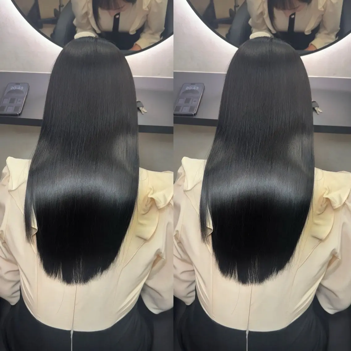 ロング 髪質改善 縮毛矯正 カット ヘアカラー 縮毛矯正 トリートメント 髪質改善/韓国風 恵比寿/Renのヘアスタイル