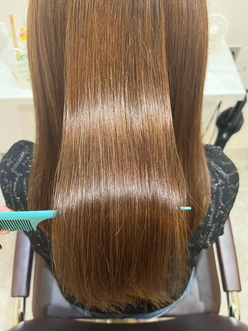 ロング カラー カット ヘアカラー トリートメント 【髪質改善 艶髪】 布川 莉穂のヘアスタイル