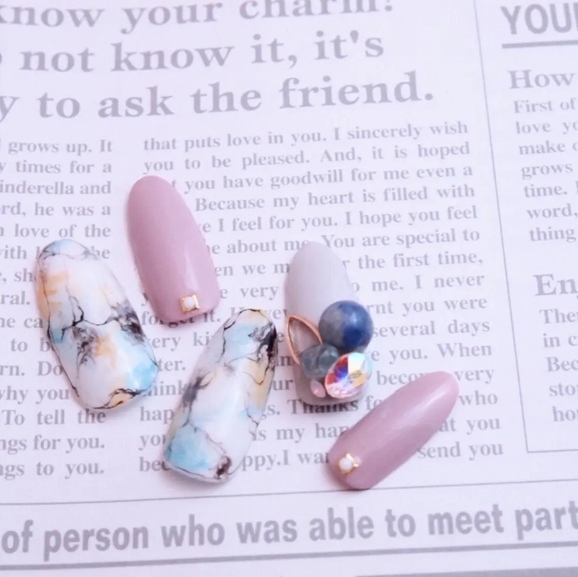 ネイル ブルー NAIL'S MODAのネイルデザイン