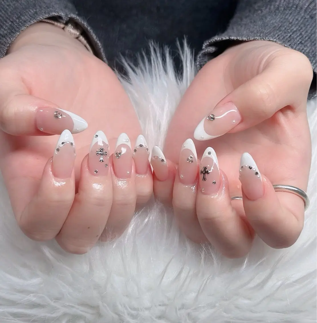ネイル ハート キラキラネイル リボン ハンドネイル キノコ H.babynailのネイルデザイン