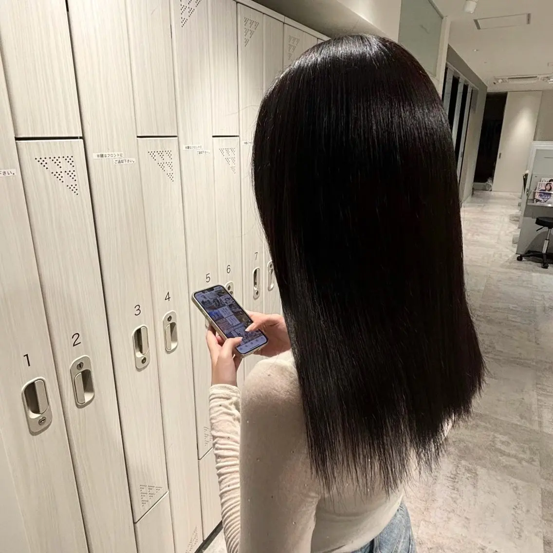 ロング カラー 田名部 愛乙のヘアスタイル