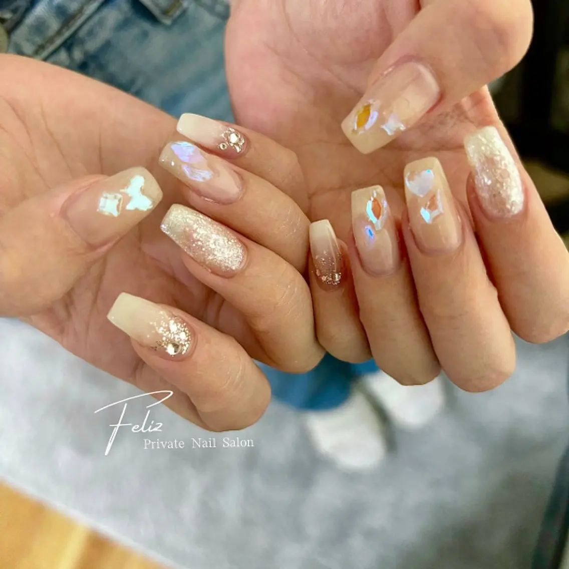ネイル ハンドネイル フットネイル ハンドケア Feliz yuukaのネイルデザイン