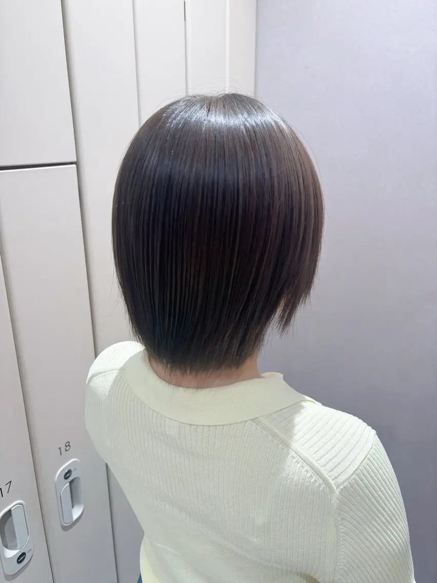 ショート カラー ブラウンカラー 透明感カラー グレージュ オリーブグレージュ オリーブグレー ヘアカラー Unami新宿/ 日彩🪽‪🫧のヘアスタイル