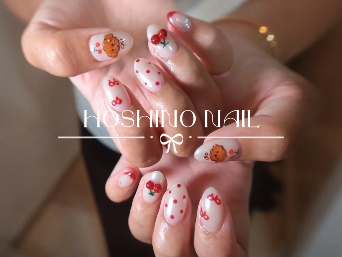 ネイル HOSHINO NAIL_長さだしのネイルデザイン