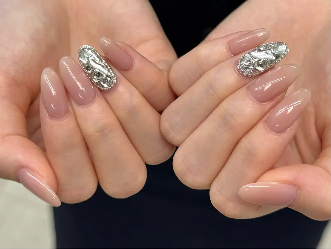 ネイル 長さ出し フットネイル ジェルネイル マグネットネイル 持ち込み ハンドネイル OCEAN nail パラジェル 取扱い店のネイルデザイン