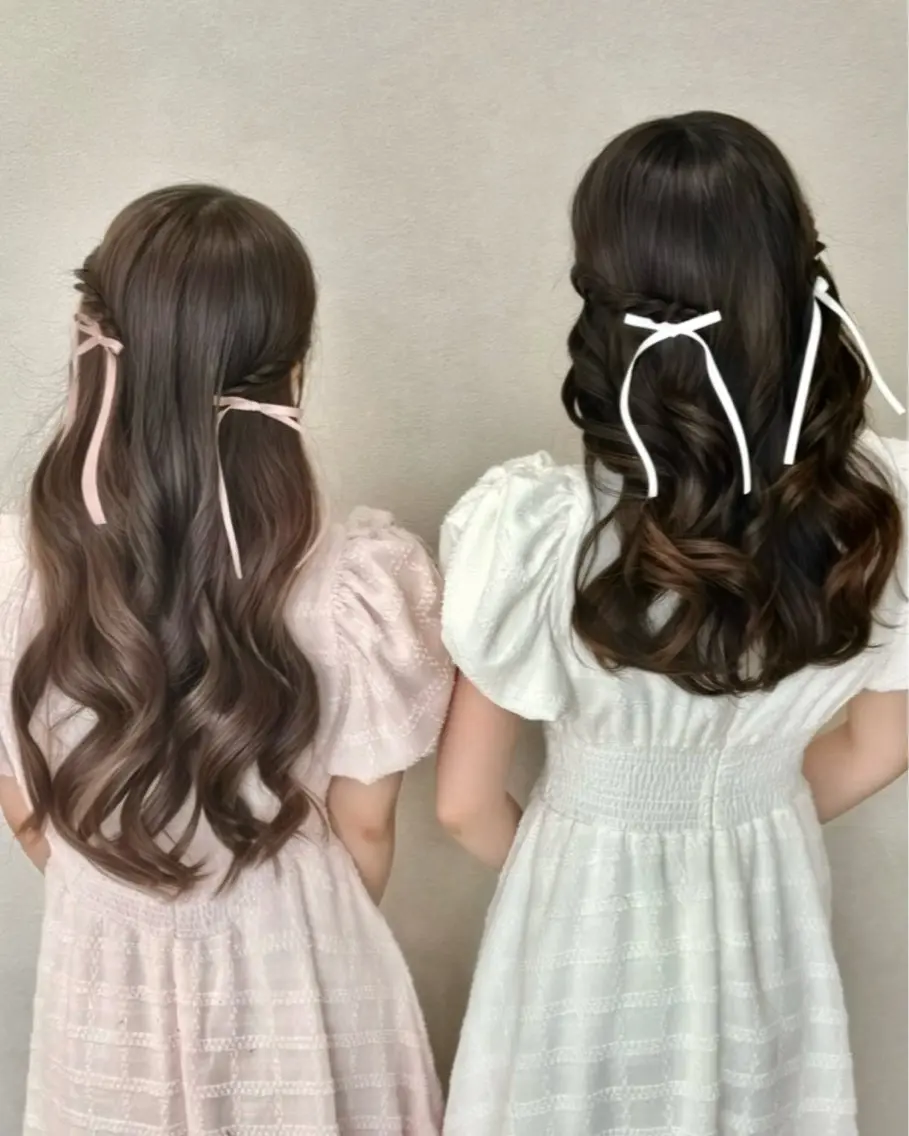 ロング ヘアアレンジ ヘアセット 𝒎𝒐𝒆🩰 名駅/ヘアメ/暖色♡のヘアスタイル